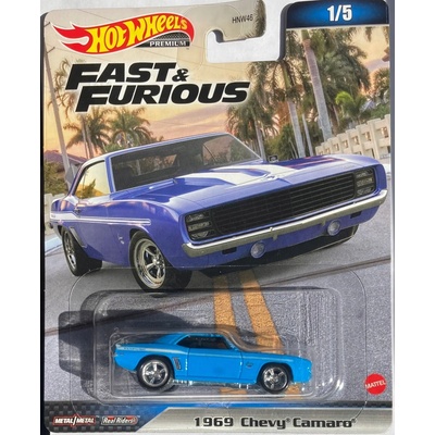 Mattel Hot Wheels Premium Fast and Furious 1969 Chevy Camaro