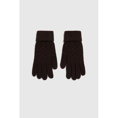 Moodo Кафяви плетени ръкавици Moodo Moodo | Kafyav | ЖЕНИ | ЕДИН РАЗМЕР