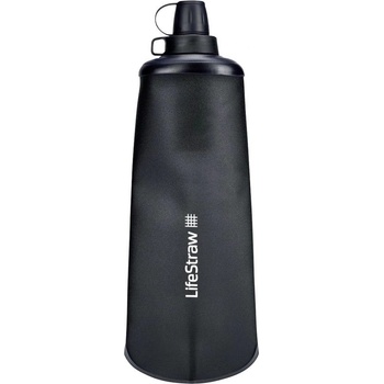LifeStraw Peak Collapsible Squeeze Bottle Dark Gray LSPSF1GRWW 1l