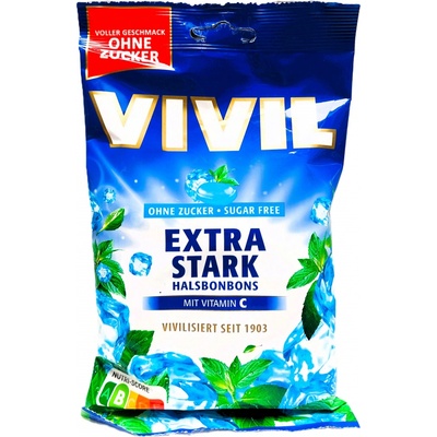 VIVIL Extra silný mentol+vitamín C bez cukru 120 g
