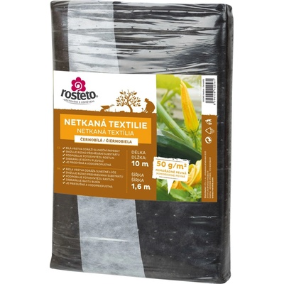 Neotex netkaná textília Rosteto čiernobiely 50g 5 x 1,6 m