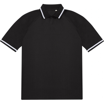B&C polokošile Active polo krátký rukáv black