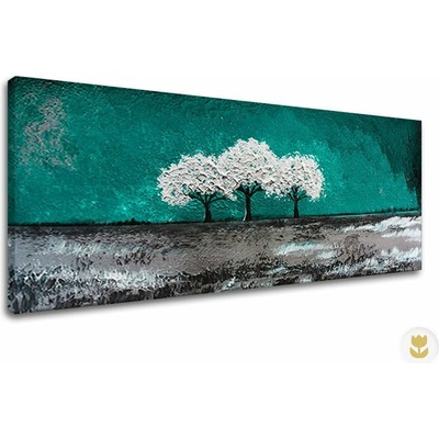 Autorská reprodukcia na plátne STROMY - 90x45 cm