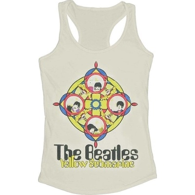 The Beatles Yellow Submarine & Portholes Sand S Дамски Риза (<![CDATA[BEATTEE127LS01]]>)