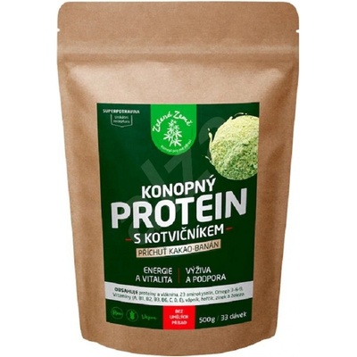 Zelená Země Konopný protein s kotvičníkem 500 g