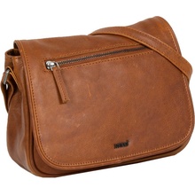 Justified dámská kožená crossbody kabelka Melis koňaková