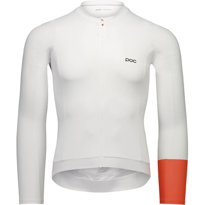POC Мъжка фланелка с дълъг ръкав за колоездене POC Cadence L/S Jersey Cycling jersey - Hydrogen White - размер M (056-4245-0213)