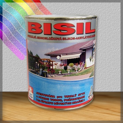 Biopol Paints Bisil silikon-akryl email 0464 modrý 3,5kg
