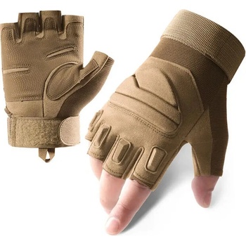 DRAGOWA Tactical Къси тактически ръкавици Yankee, каки (DRG072.Khaki)