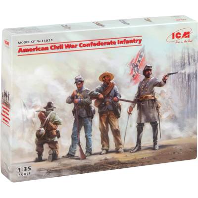 ICM American Civil War Confederate Infantry 1:35