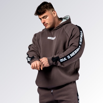 Nebbia Hero Training Hoodie 300 Brown