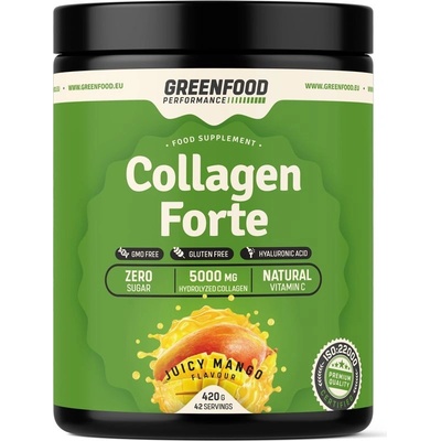 GreenFood Nutrition Collagen Forte zelené jablko 180 g