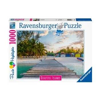 Ravensburger Пъзел Ravensburger 1000 части - Красиви острови: Малдиви, 7016912