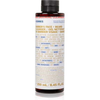 KORRES Athenian Grooming почистващ гел за зоната на лицето и брадата 250ml