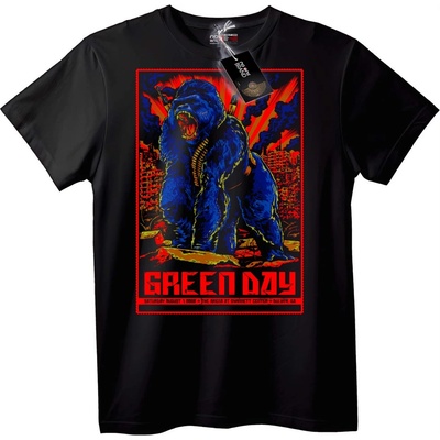 NOONEBRAND Тениска с горила на Green Day - 3XL, White