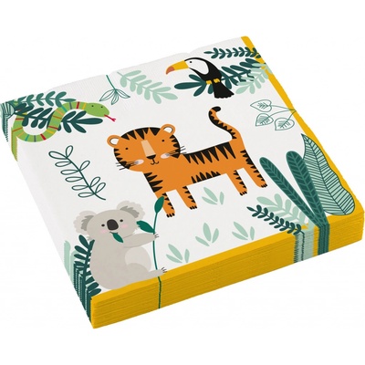 Amscan Safari ubrousky 16ks 33x33cm