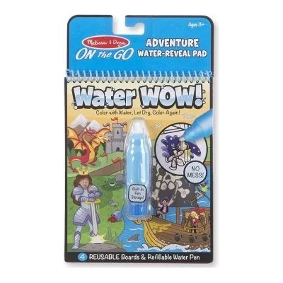 Melissa & Doug - Книжка за оцветяване на водна основа - Приключения (19317)