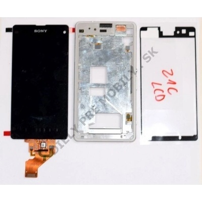LCD Displej + Dotykové sklo + Přední kryt Sony Xperia Z1 compact D5503