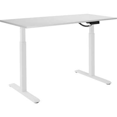 AlzaErgo Table ET2 biely + doska 120 × 80 cm lamino biela