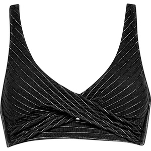 Watercult Дамско бикини горнище Watercult Women's Afterlight Bikini Top No. 7330 Bikini top - Black / Silver - размер 36 (150-6661-0111)