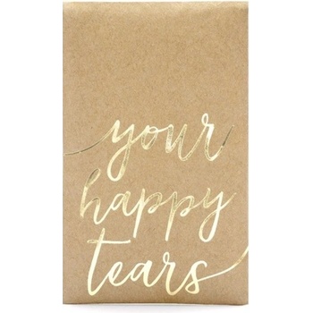 PartyDeco Vreckovky na slzy šťastia Your happy tears 7,5x12cm