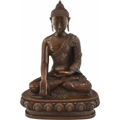 Sanu Babu Buddha Šakjamuni, kovová soška, 21cm (36)