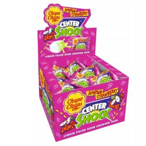 Chupa Chups Center Shock Jumping Ягода обикновена 100 броя 400 гр кашон
