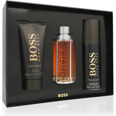 HUGO BOSS Boss The Scent 2015 EDT 100 ml + deospray 150 ml + sprchový gel 100 ml