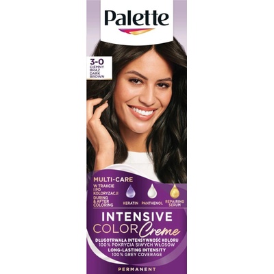 Palette Intensive Color Creme farba na vlasy 3-0 (N2) Tmavo hnedá 50 ml