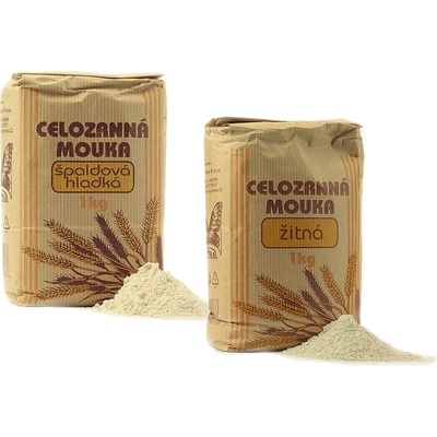 Natural Jihlava Celozrnná múka Natural Špaldová múka hrubá 1 kg