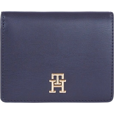 Tommy Hilfiger Малък дамски портфейл Tommy Hilfiger Th Spring Chic Med Bifold Wallet AW0AW16011 Space Blue DW6 (Th Spring Chic Med Bifold Wallet AW0AW16011)