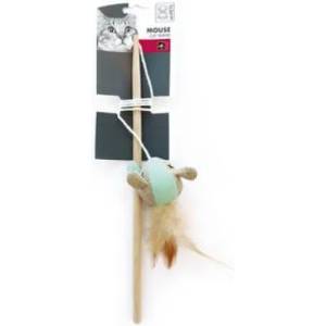 Mpets Играчка за котки въдица Mouse Cat Wands - Fluorescent fabric - флоурисцираща мишка 35 cm - Белгия 20600299