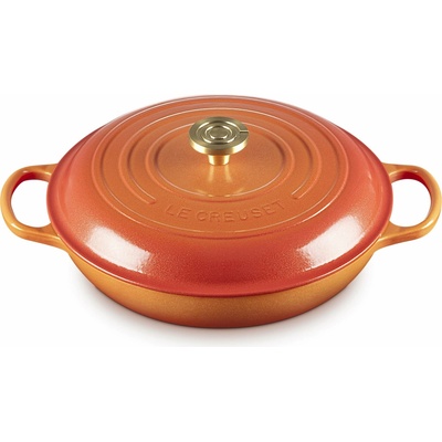 Le Creuset 21180301834479 Hrniec Flamme Dorée Gourmet 30 cm, plamenná oranžová