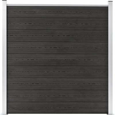 zahrada-XL Zahradní plot dřevoplast 180 x 186 cm šedý