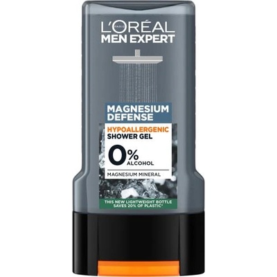 L'Oréal Men Expert Magnesium Defence Shower Gel хидратиращ душ гел за тяло, лице и коса 300 ml за мъже