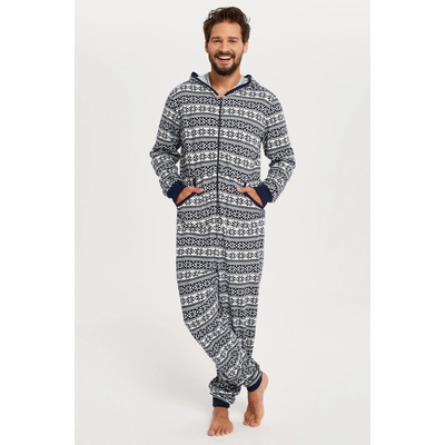 Italian Fashion Alaska Men pánsky overal modrá tmavo