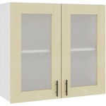  Горен кухненски шкаф Glamour B-80 с витрина