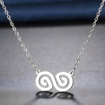 HARAHU Колие es-21093 - Сребърен kp21093 (es-21093)