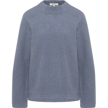 Tranquillo Дамски вълнен пуловер Tranquillo Women's Kurzer Pullover aus Reiner Walkwolle Wool jumper - Smoke (105-6693-0212)