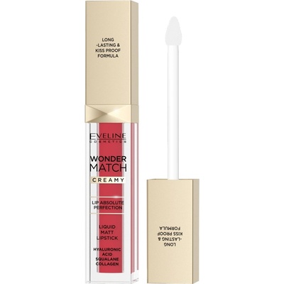 Eveline Cosmetics Matná tekutá rtěnka Wonder Match 06 Classic Red 6,8 ml