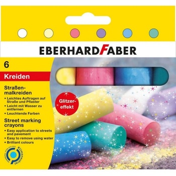 Тебешир Eberhard Faber джъмбо 6цв. блясък 526504