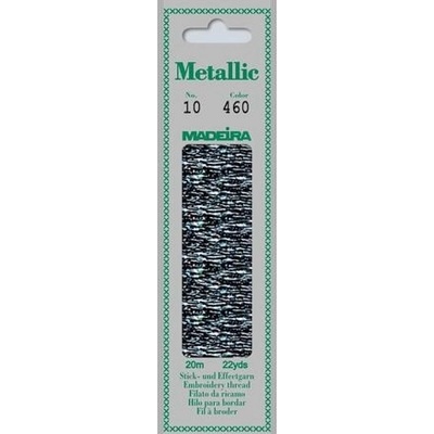 Vyšívací příze Madeira Metallic Perlé 10 (20m) barva 460 holographic