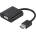 Vivanco Преходник Vivanco 45493, HDMI(м) към VGA(ж)+USB MicroB(ж)+3.5mm jack, черен (45493)