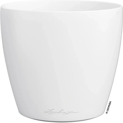 Lechuza Samozavlažovací kvetináč plastový Classico Color 13,7 x 15,2 cm biely