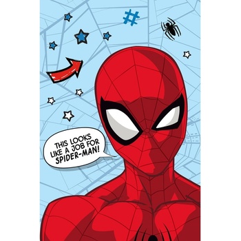 Jerry Fabrics Червено и синьо детско одеяло от микроплюш 100x150 cm Spiderman - Jerry Fabrics (23BL257)