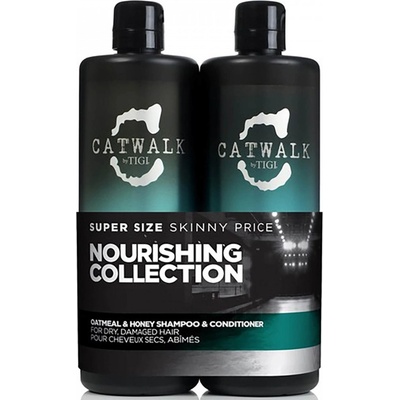 TIGI Catwalk šampón pre suché a poškodené vlasy 750 ml + vyživujúci kondicionér pre suché a poškodené vlasy 750 ml kozmetická sada