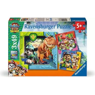 Ravensburger Paw Patrol 3 Dino Movie 3x49 dílků