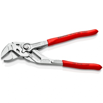 KNIPEX Клещи раздвижени, хромирани, червена ръкохватка 180мм, (k8603180)