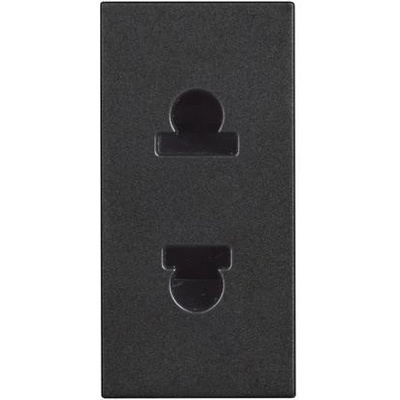 BTicino Контакт ЕВРО/АМЕРИКАНСКИ стандарт 2P 1 мод. 16A детска защита цвят Черен Classia Pro - RG4125P (RG4125P)