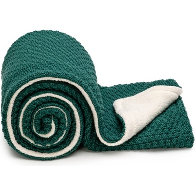 T TOMI Pletená deka WARM Emerald